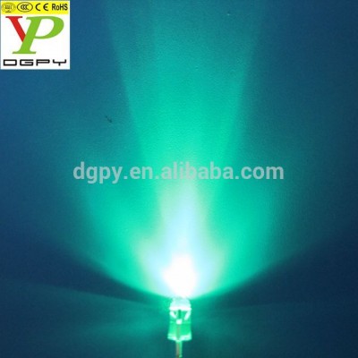 super bright water clear color diffused colored transparent 546 green oval led diode