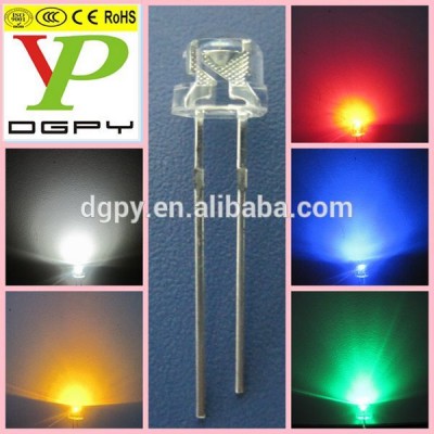 China Supplier Ultra Bright 4.8mm/5mm Straw Hat variable color led diodes ( CE & RoHS )