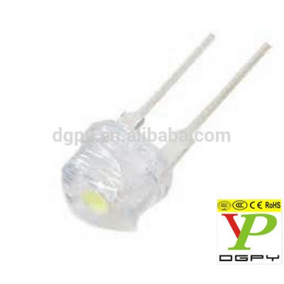 8MM super bright 0.5W white straw hat led diode