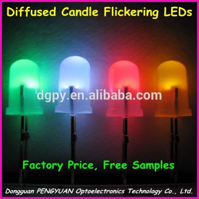 High quality Free samples 5mm candle flickering led