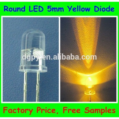 5mm Yellow Traffic Light Round LED Diode