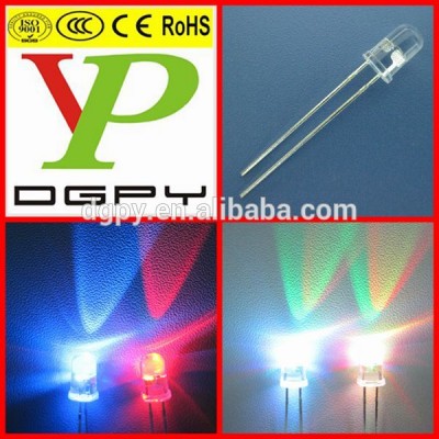 3mm White Blue fast flashing LED/ white blue blinking led